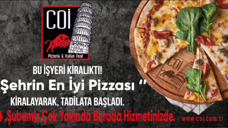 Coi Pizza Menü Fiyatları Türkiye Güncellemesi 2023